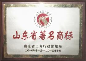 2010年，“体恒健”被 山东省工商行政管理局评为“山东省著名商标”