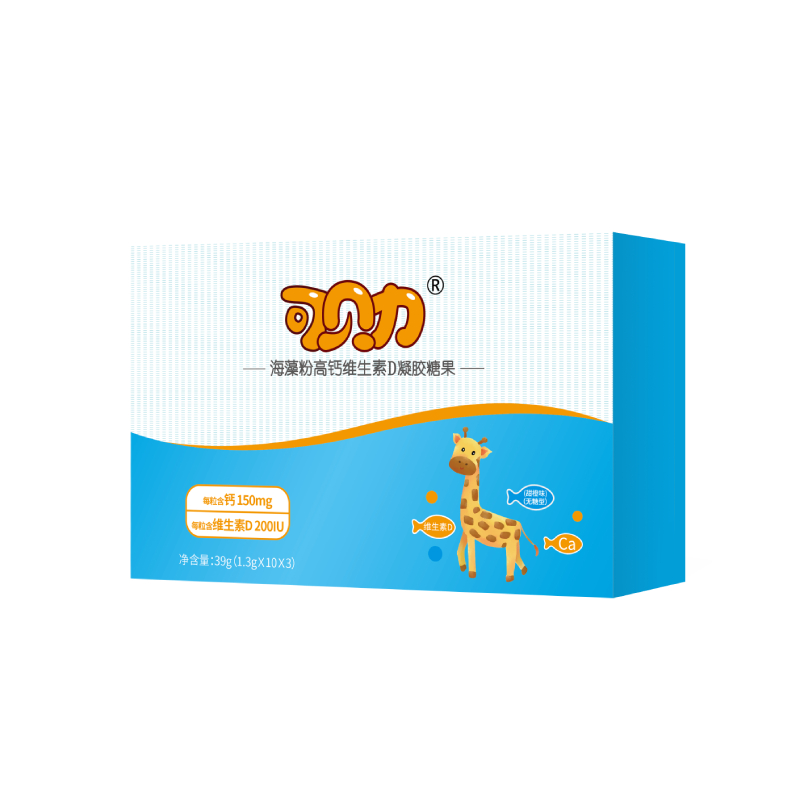 可贝力海藻粉高钙维生素D凝胶糖果